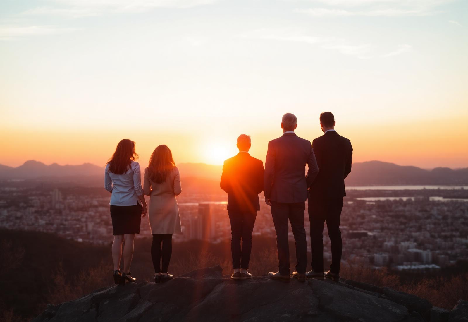 Agents looking out over a Nevada valley